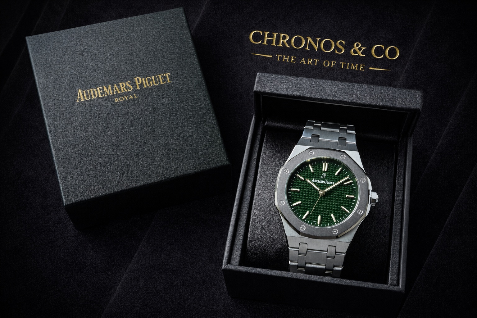 Reloj Luxury Royal Green Edition – Acero Inoxidable Premium