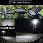 Luz LED Recargable USB para Bicicleta con Bocina 120 dB y Control Remoto