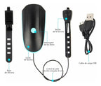 Luz LED Recargable USB para Bicicleta con Bocina 120 dB y Control Remoto