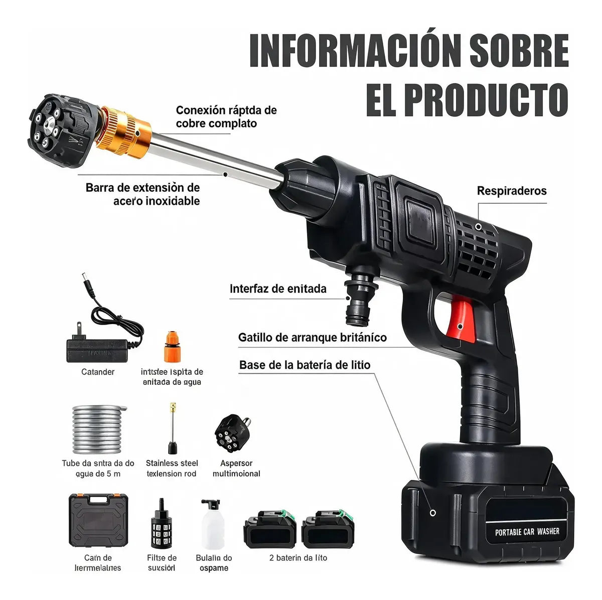 Hidrolavadora Portátil Hydro Pulse TwinPower Doble Batería