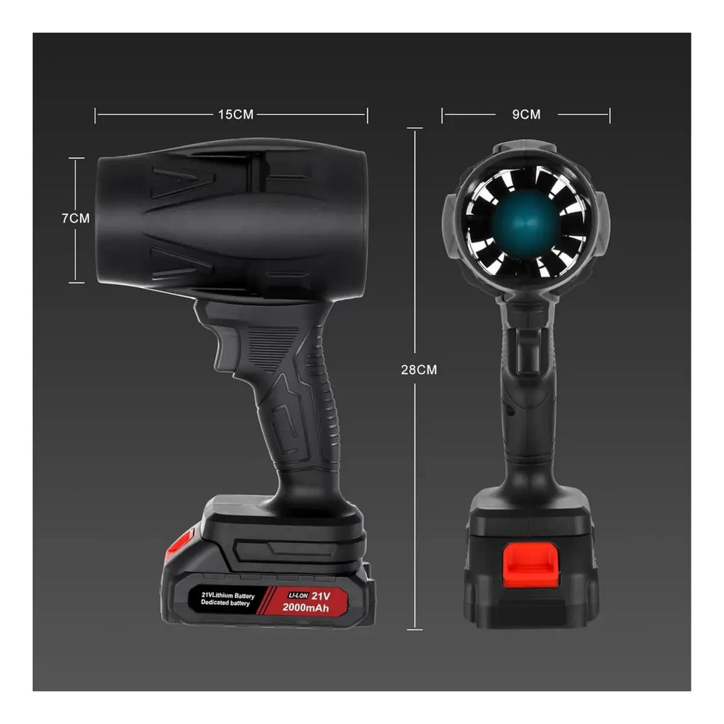 Mini Soplador Turbina Inalámbrico Doble Batería