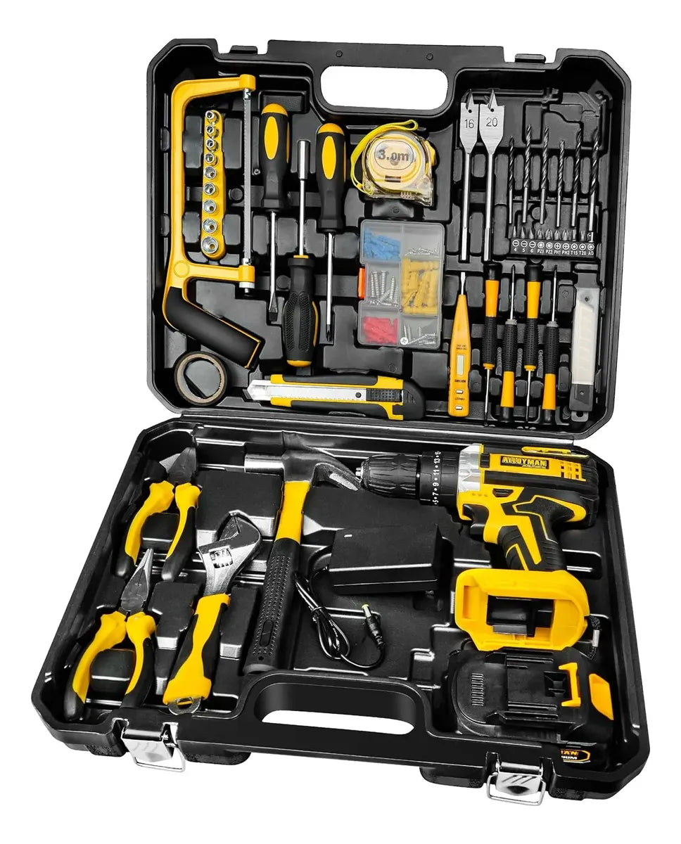 Kit de Herramientas con Taladro Inalámbrico 26V