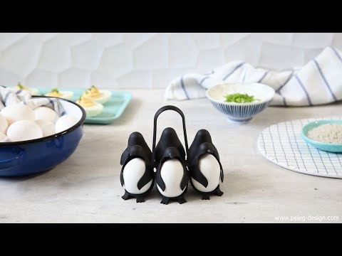 Soporte para Huevos en Forma de Pingüino