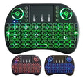 Mini Teclado Inalámbrico para TV con Touchpad y Luces LED Retroiluminadas