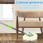 Trapero Giratorio 360° con Balde Centrifugador y Repuesto